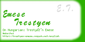 emese trestyen business card